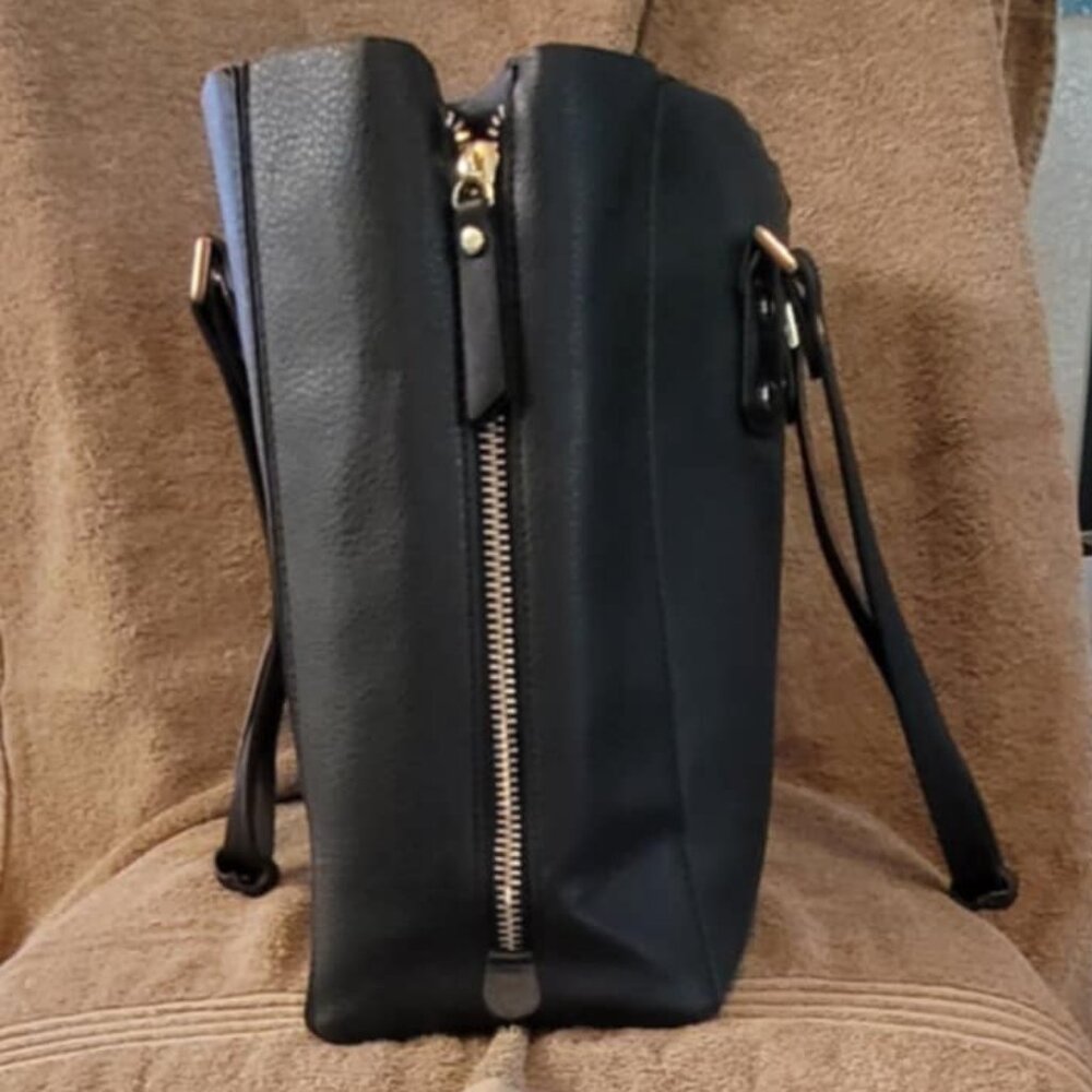 Topshop Black Tote Shoulder Bag - Picture 5 of 7